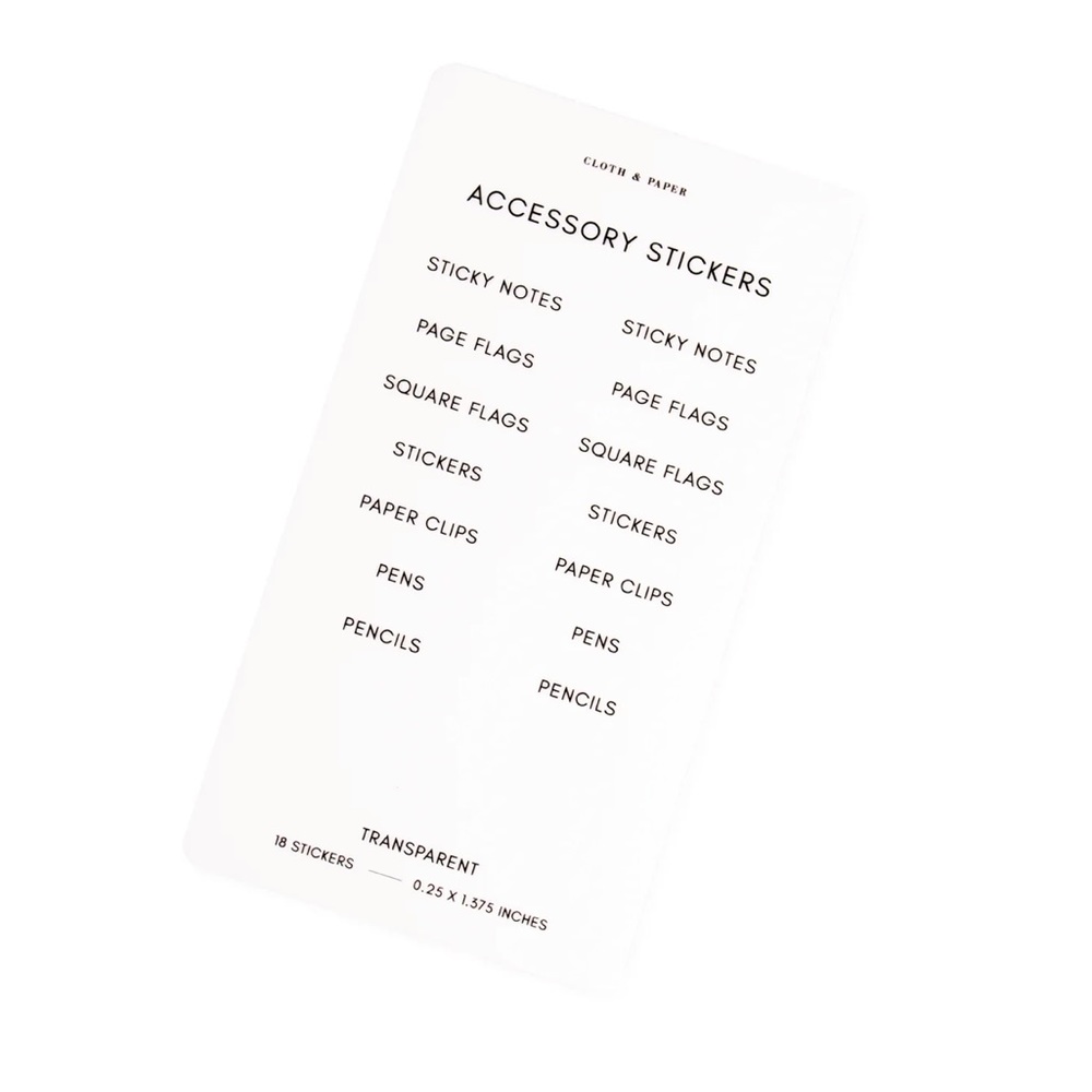 Cloth & Paper Stickers